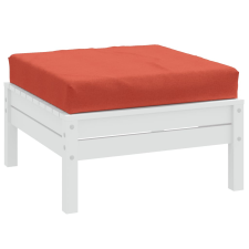 vidaXL melange piros szövet raklappárna 60 x 60 x 10 cm kerti bútor