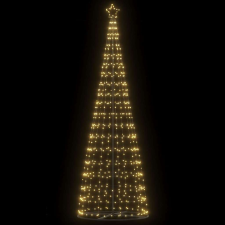 vidaXL meleg fehér karácsonyfa fénykúp 550 LED 304 cm műfenyő