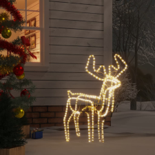 vidaXL meleg fehér összecsukható karácsonyi rénszarvasfigura 192 LED karácsonyi dekoráció