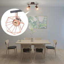 vidaXL mennyezeti lámpa 2 db 8 W-os LED izzós villanykörtével világítás