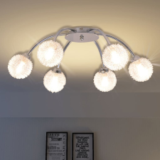 vidaXL mennyezeti lámpa 6 db 240 W-os G9-es LED izzóval világítás