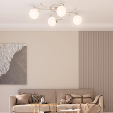vidaXL mennyezeti lámpa kerek üvegburákkal 4 db G9 LED-lámpához világítás
