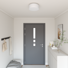 vidaXL Mennyezeti Lámpák Flush Mount Fehér Ø 30 cm Szövet E27 világítás
