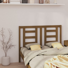 vidaXL mézbarna tömör fenyőfa ágyfejtámla 126 x 4 x 100 cm ágy és ágykellék