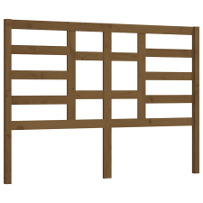 vidaXL mézbarna tömör fenyőfa ágyfejtámla 126 x 4 x 104 cm (818133) ágy és ágykellék