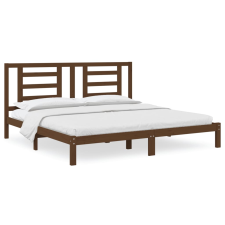 vidaXL mézbarna tömör fenyőfa ágykeret 200x200 cm (3104371) ágy és ágykellék