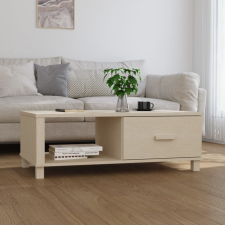 vidaXL mézbarna tömör fenyőfa dohányzóasztal 100 x 55 x 35 cm bútor