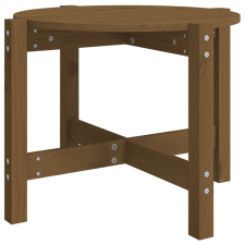 vidaXL mézbarna tömör fenyőfa dohányzóasztal Ø 62,5 x 45 cm (822305) bútor