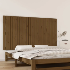 vidaXL mézbarna tömör fenyőfa fali fejtámla 159,5x3x90 cm ágy és ágykellék