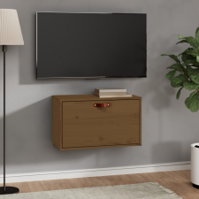 vidaXL Mézbarna tömör fenyőfa faliszekrény 60 x 30 x 35 cm bútor