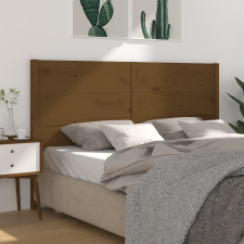 vidaXL mézbarna tömör fenyőfa fejtámla 126 x 4 x 100 cm ágy és ágykellék