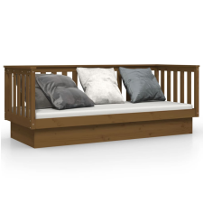 vidaXL mézbarna tömör fenyőfa kanapéágy 75 x 190 cm (821577) ágy és ágykellék