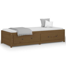 vidaXL mézbarna tömör fenyőfa kanapéágy 90 x 190 cm (3FT Single) (821597) ágy és ágykellék