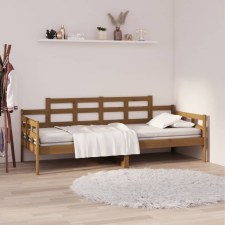 vidaXL mézbarna tömör fenyőfa kanapéágy 90 x 200 cm ágy és ágykellék