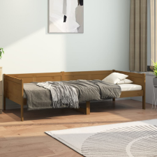 vidaXL mézbarna tömör fenyőfa kanapéágy 90 x 200 cm bútor