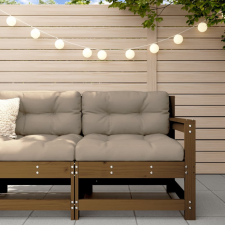 vidaXL mézbarna tömör fenyőfa kerti szék párnákkal kerti bútor