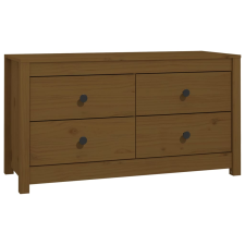 vidaXL mézbarna tömör fenyőfa kisszekrény 100x40x54 cm (821777) bútor