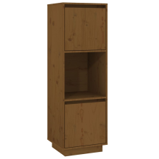 vidaXL mézbarna tömör fenyőfa magasszekrény 38 x 35 x 117 cm (814362) bútor