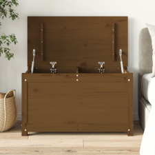 vidaXL mézbarna tömör fenyőfa tárolóláda 80x40x45,5 cm bútor