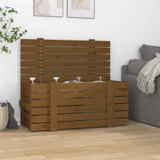 vidaXL mézbarna tömör fenyőfa tárolóláda 91 x 40,5 x 42 cm bútor