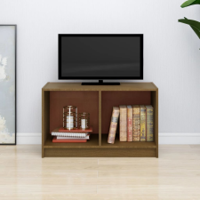 vidaXL mézbarna tömör fenyőfa TV-szekrény 70 x 33 x 42 cm bútor
