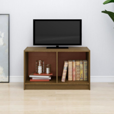 vidaXL mézbarna tömör fenyőfa TV-szekrény 70 x 33 x 42 cm bútor