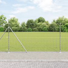 vidaXL Mezőkerítés 1.4x25 m Horganyzott acél építőanyag
