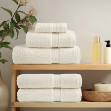 vidaXL Mikroszálas törölközők 2 pcs Krémszínű 15 x 21 cm Pamut lakástextília