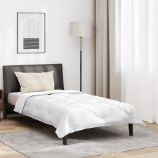 vidaXL Minden évszak takaró párnával Fehér 135 x 220 cm Mikroszálas lakástextília