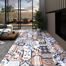 vidaXL mono mintás öntapadó PVC padlóburkolat 5,11 m² dekorburkolat