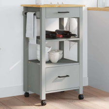 vidaXL MONZA tömör fenyőfa konyhai kocsi 48 x 40 x 90 cm bútor