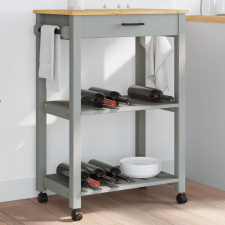vidaXL MONZA tömör fenyőfa konyhai kocsi 60 x 40 x 90 cm bútor
