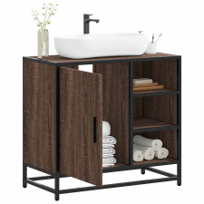 vidaXL mosdószekrény barna tölgy 65x33x60 cm műfa fürdőszoba bútor