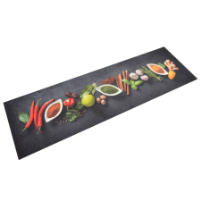 vidaXL mosható fűszermintás bársony konyhaszőnyeg 45 x 150 cm lakástextília