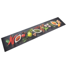 vidaXL Mosható fűszermintás bársony konyhaszőnyeg 60 x 300 cm lakástextília