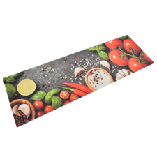 vidaXL mosható zöldségmintás bársony konyhai szőnyeg 60x180 cm lakástextília