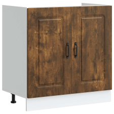 vidaXL Mosogató sljzat szekrény Kalmar füstölt tölgy 80x46x81,5 cm (853452) bútor