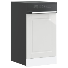 vidaXL mosogatógép panel "Porto" Magasfényű fehér 45x1,5x67 cm Gépi fa bútor
