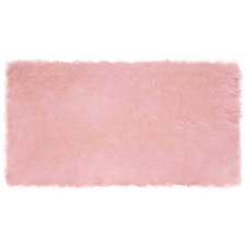 vidaXL Műbárány szőnyeg Rózsaszín 80 x 150 cm Poliészter lakástextília