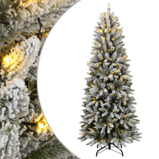 vidaXL műkarácsonyfa 300 LED-del és pelyhes hóval 210 cm műfenyő