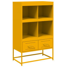 vidaXL mustársárga acél magasszekrény 68,5x39x111,5 cm (846605) bútor
