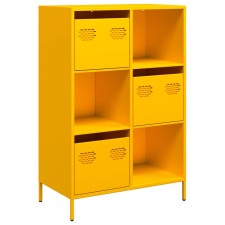 vidaXL mustársárga acél tálalószekrény 68 x 39 x 103,5 cm (851409) bútor