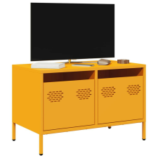 vidaXL mustársárga hidegen hengerelt acél TV-szekrény 68x39x43,5 cm bútor