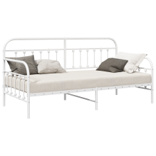 vidaXL Napágy Keret Fehér 100x190 cm Acél (42002646) ágy és ágykellék