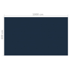 vidaXL Napelemes Medencefólia - PE - 1000x600 cm medence kiegészítő