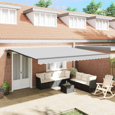 vidaXL Napernyő Kézi Antracit 5 × 3,5 m Fém kerti bútor