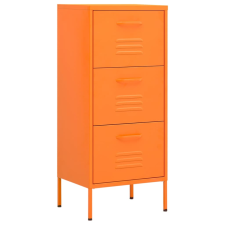 vidaXL narancssárga acél tárolószekrény 42,5x35x101,5 cm  (336183) bútor