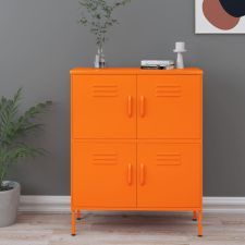 vidaXL narancssárga acél tárolószekrény 80 x 35 x 101,5 cm irattároló szekrény