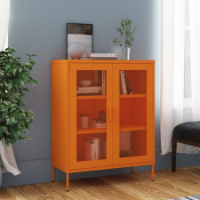 vidaXL narancssárga acél tárolószekrény 80 x 35 x 101,5 cm irattároló szekrény