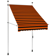 vidaXL narancssárga és barna kézzel feltekerhető napellenző 100 cm kerti bútor